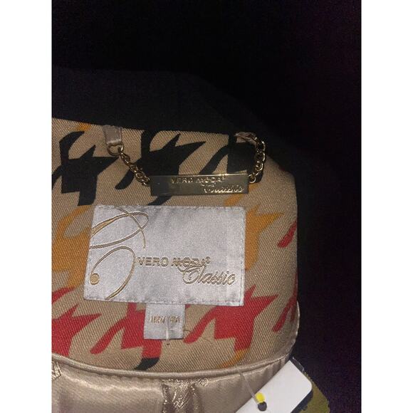 NWOT Vintage Anglo 3/4 Tuxedo Blazer Houndstooth Sz S-M - Picture 3 of 9